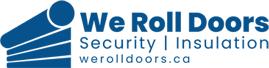 We Roll Doors logo – custom roll shutter and fire-rated door manufacturer in Toronto